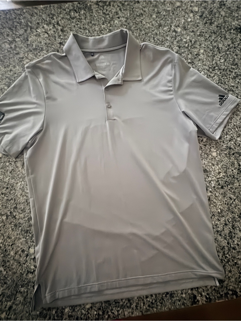 adidas Men's Gray Athletic Polo